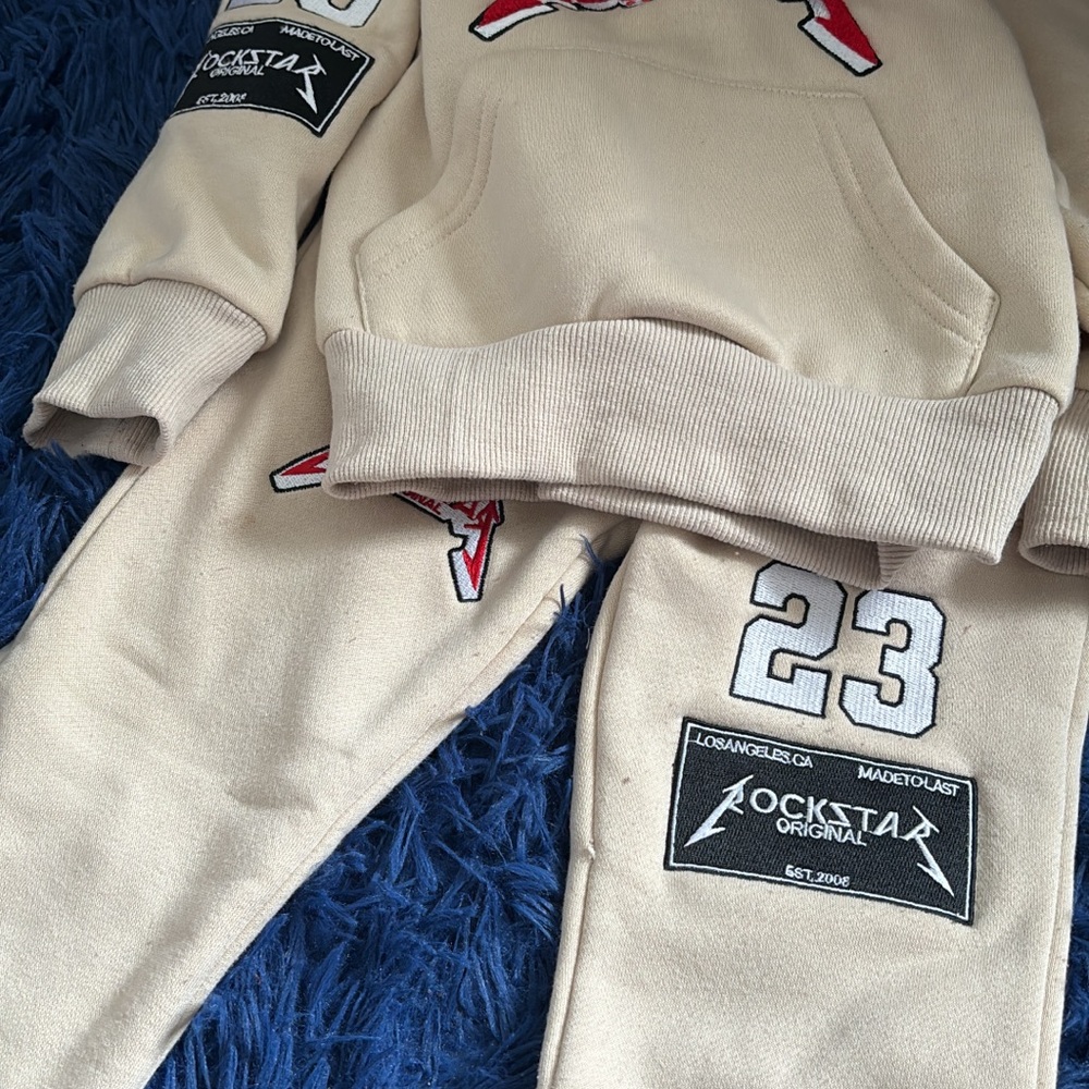 Beige Rockstar Original Tracksuit